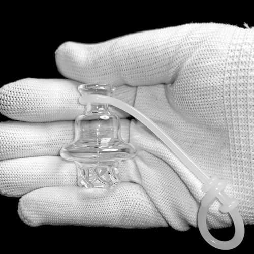 3 Sets | Carb Cap for Dab Rig Banger for Wax Quartz Dish Bucket Cover with Silicone with 20mm Connection Glass Replacement Accessory