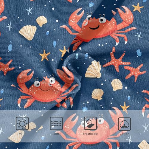 Girls Underwear Soft Cotton Crabs Kids Panties in Sizes 2/3t, 4t, 5t, 6 and 83