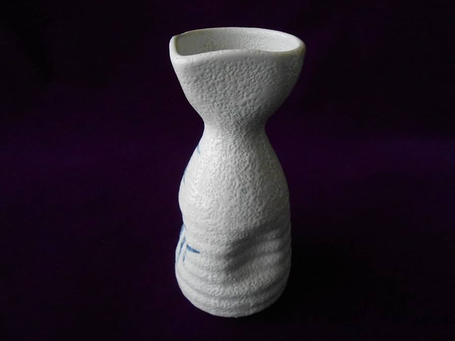 Amazon.co.jp: 酒器！ ☆白志野竹2合酒器セット☆ 新品 お猪口