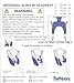 Tuffcare Universal Divided Leg Patient Lift Sling with Headrest (Medium) Compatible with Hoyer, Invacare, McKesson, Drive, Lumex, Medline, Joerns and Other Patient Lifts, Solid Fabric Polyester