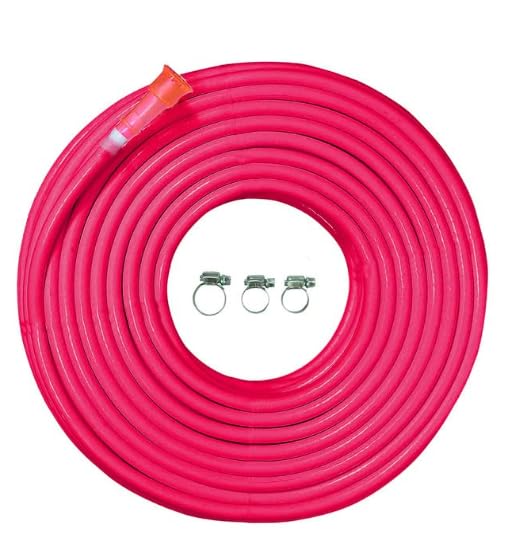 AKKIAGO 5 Meter 0.5 Inch PVC Yellow Water Pipe| Lightweight, Durable & Flexible| Hose with Accessories Connector & Clamps| Watering Garden, Cleaning, Outdoor-Indoor Use (5 Meter ]-image-23