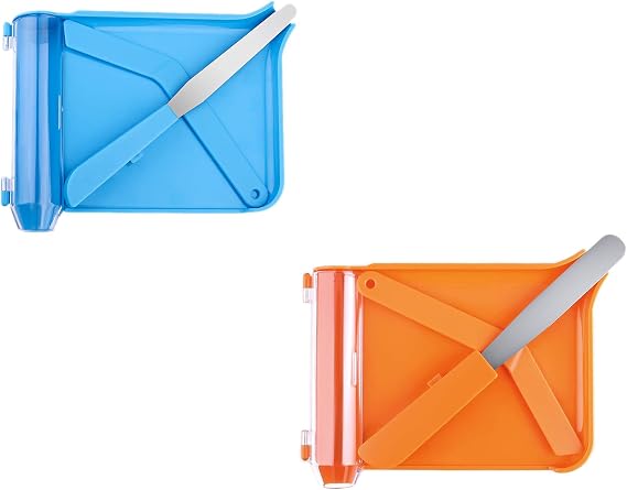 Opret 2 Sets Pill Counting Tray SkyBlue & Orange