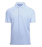Alex Vando Mens Golf Shirt Moisture Wicking Classic Print Golf Shirts for Men,Blue Ball,M