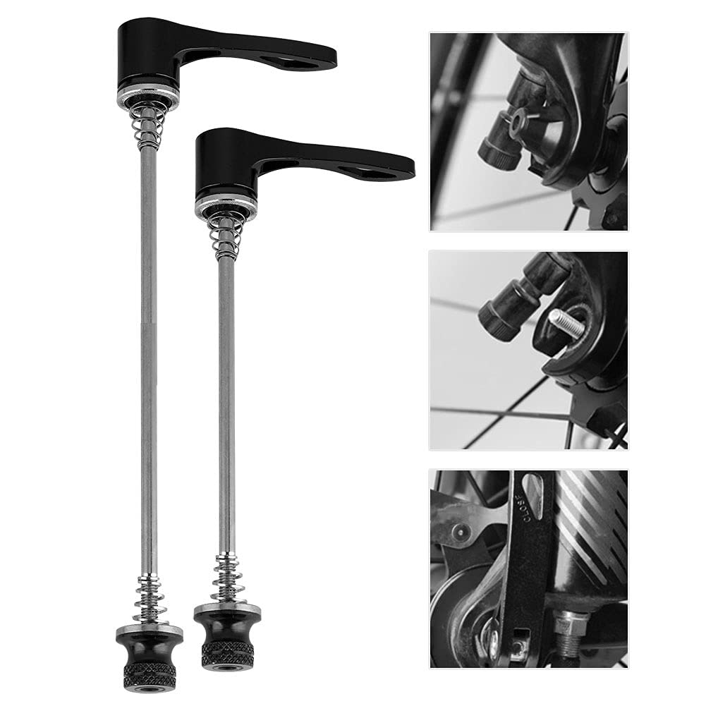 190mm Skewer, 1 Pair Aluminium Alloy Quick Release Skewers Axle Skewer 157MM 197MM for MTB Road Black