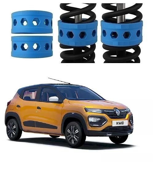 POWER X Front Coil Spring Rubber Buffer Kit for Kwid | Size B+ | Increases Car Height & Ground Clearance | Shock Absorber & Suspension Stabilizer Cushion | Heavy Duty TPE Material-picture-16