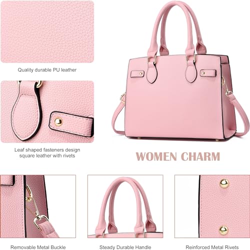 Image of DMICXEL Tote Bag Crossbody Purses for Women Shoulder Handbag PU Leather Top Handle Satchel Bags