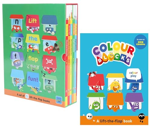  Numberblocks And Alphablocks Lift The Flap 6 Books Collection Set (Colourblocks Colour Play Lift-the-Flap & Numberblocks and Alphablocks Lift-the-Flap)