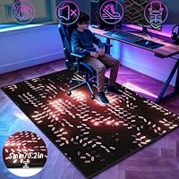 LzreXnvoFxg Gaming Teppich Waschbarer, 3D Teppich Jugendzimmer Jungen, Gamer-Teppiche für Schlafzimmer E-Sport Teppich für Spielzimmer rutschfest Gaming Stuhlmatte für Gaming Zimmer Deko 80 x 160 cm – Ansicht 3