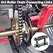 PAGOW 10PCS #41 Roller Chain Connecting Links, Master Manganese Steel Connector Heavy Duty for Bycicles, Mini Bikes, Motorcycles, Go-Karts, Home and Industrial Machinery