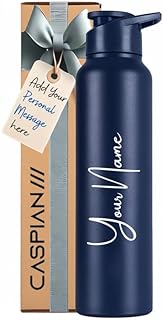 CASPIAN /// Hike Stainless Steel Customize Sipper Water Bottle Leak Proof Thunder for Fridge Home Office Travel School Kid Price In India