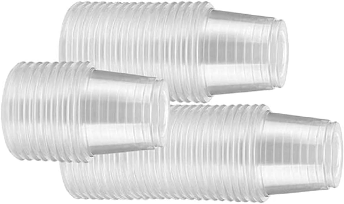 200pcs Bulk Reusable Tasting Cups Mini Condiment Shots Glasses Lids Small Plastic Cups for Sample Restaurant Office