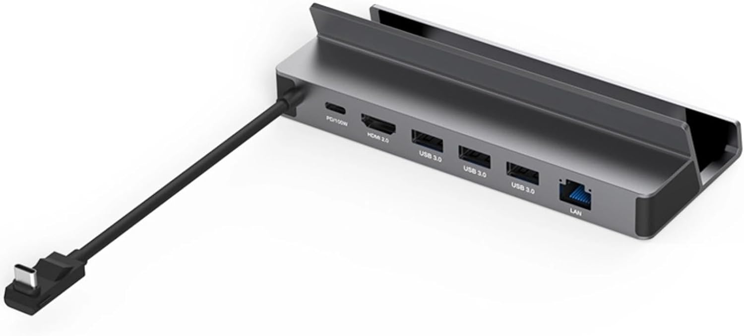 Docking Station USB C 6 en 1 para Steam Deck y ROG Ally