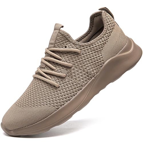 Image of Men's Running Walking Shoes Sneakers Tennis Fitness Athletic Shoes Non Slip On Sports Casual Workout Shoe Lightweight Comfortable Gym Fashion Breathable Mesh Trainer