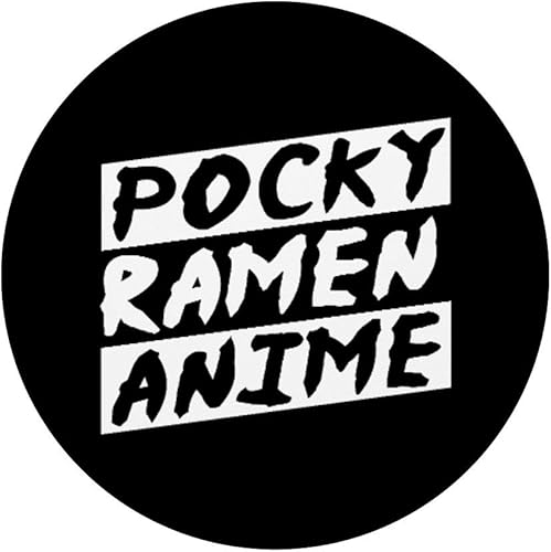 Miniatura 3 de Camisa de comida asiática Pocky Ramen anime japonés cómic Nerd regalo PopSockets agarre y soporte para teléfonos y tabletas, Negro