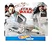 Hot Wheels Star Wars Rey Jedi Training & Luke Skywalker, 2 Pack