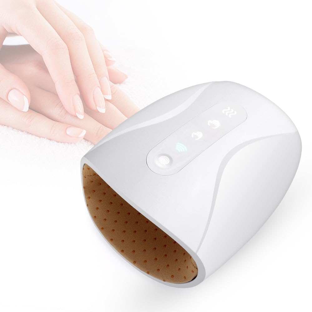 ORTHOHEAL HandComfort - Medizinisches Handmassagegerät zur Schmerzlinderung Handmassagegerät mit Wärme – Ideal für Männer und Frauen, 6 Druckstufen zur Entspannung