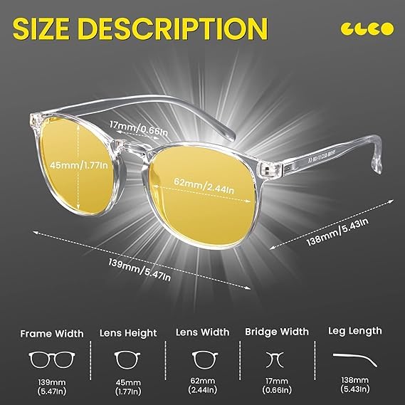 Image of IBOANN Chic & Comfy Blue Light Glasses for Women - 3-Pack Round Frames, Screen-Ready Style with UV Protection Coating