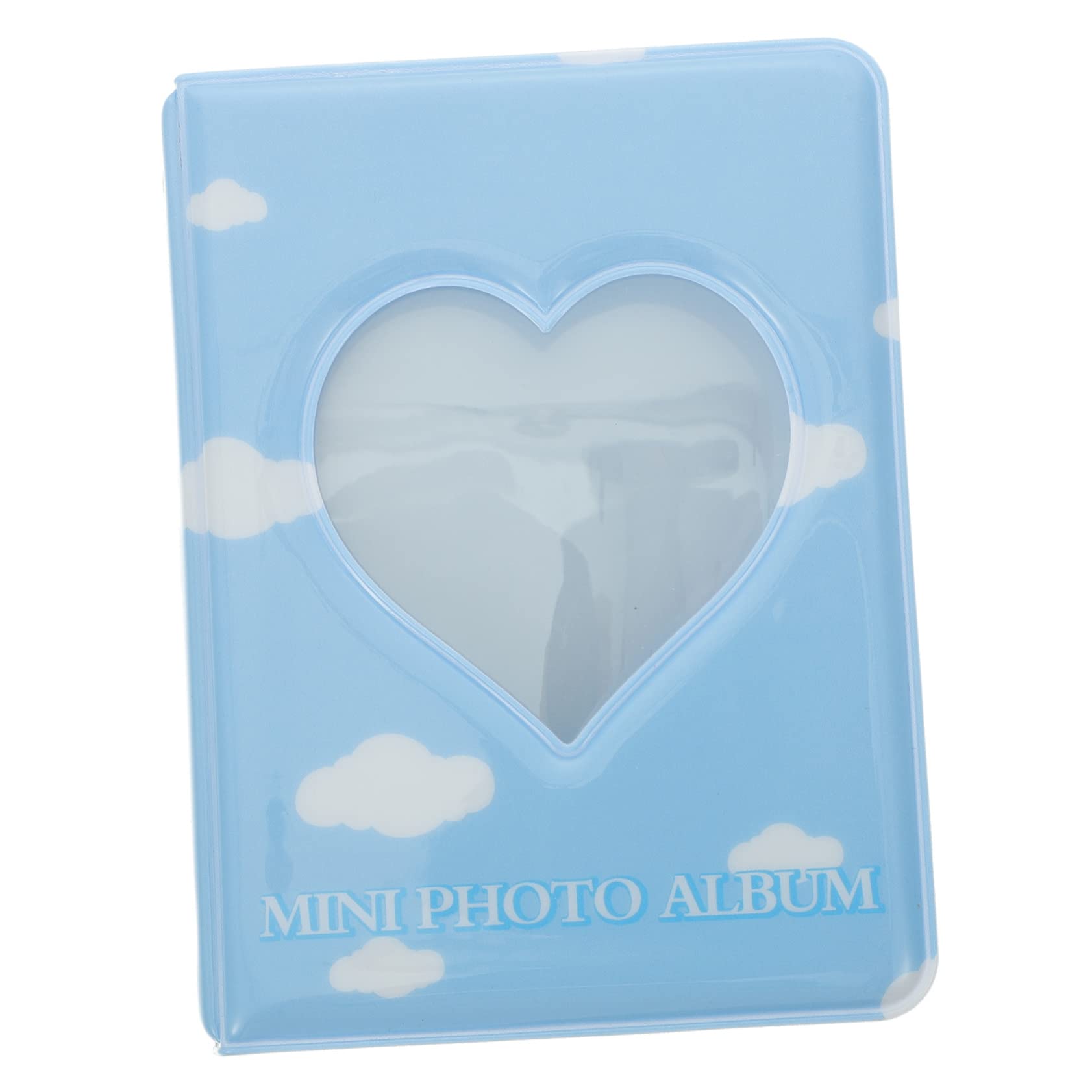 Unomor Mini Picture Album with Hollow Heart Design Lightweight Photo Storage for Travel present for Birthdays Valentine Day and Special Occasions Capacity