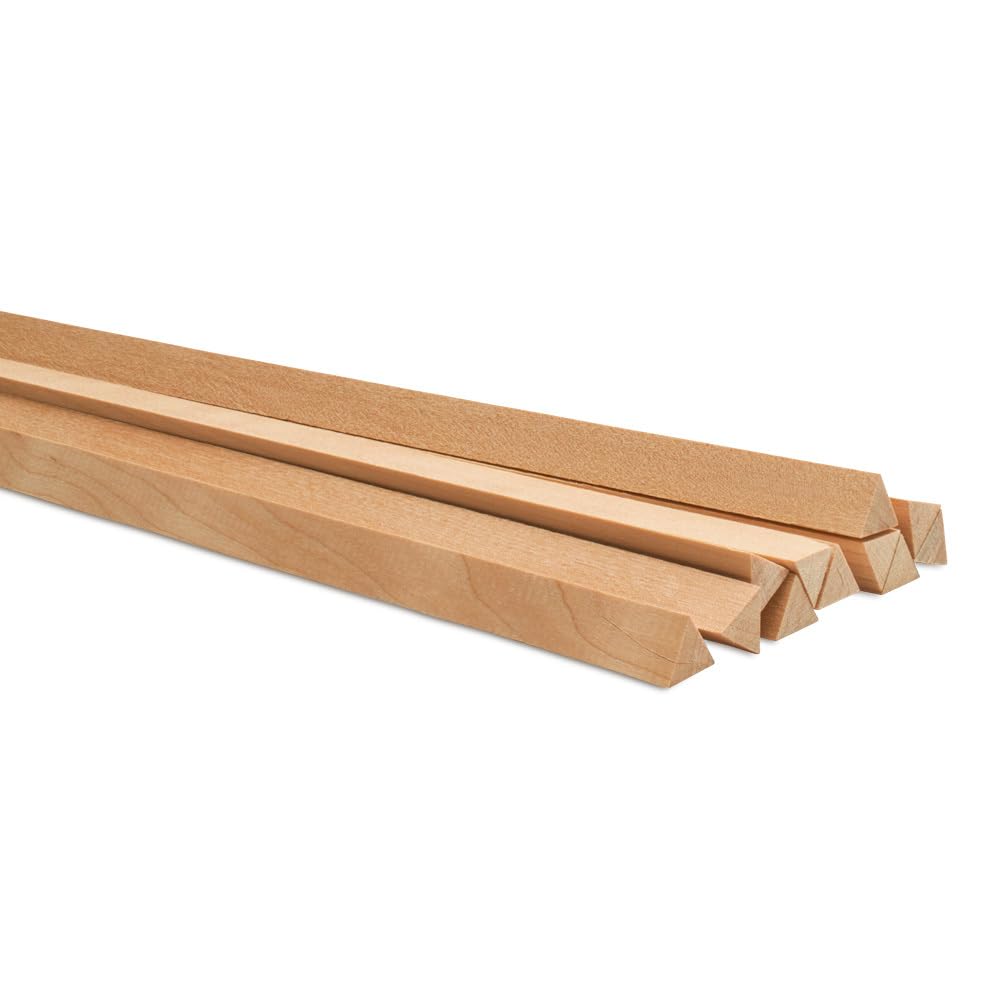 Triangle Wood Dowels - 36 Inch Birch -6