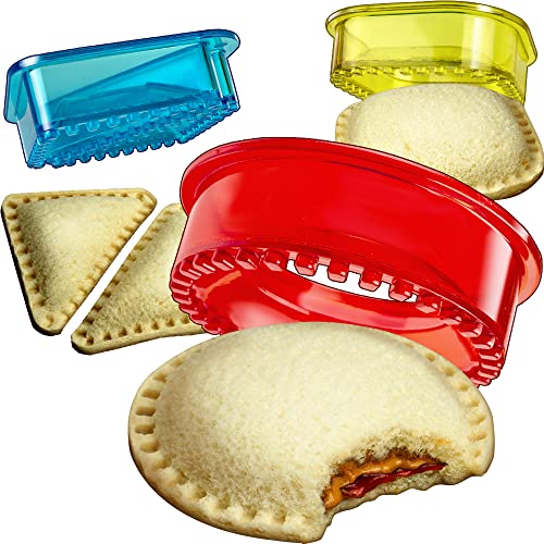 SAVOYCHEF Sandwich Cutter and Sealer - Decruster Sandwich Maker - Cut and Seal - Great for Lunchbox and Bento Box - Boys and Girls Kids Lunch - Sandwich Cutters for Kids