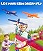 Protado Airplane Launcher Toy, 1 Airplane Launcher with 3 Pack Led Light Foam Glider Planes, 2 Flight Modes Catapult Outdoor Flying Toys, Birthday Gifts for 4 5 6 8 9 10 12 Year Old