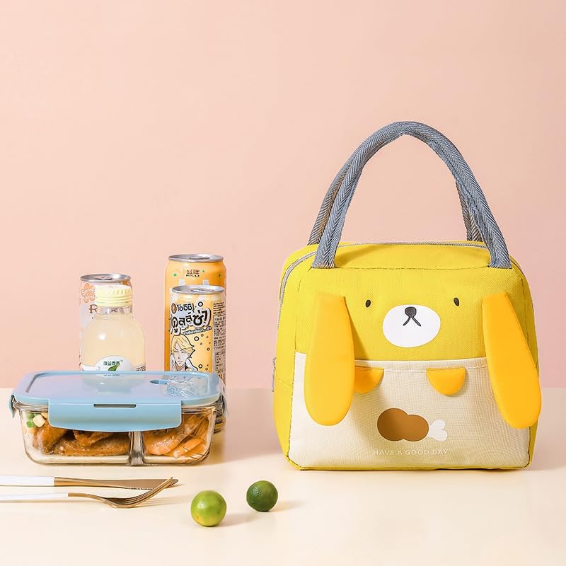 Miniatura 2 de Lindas bolsas de almuerzo para mujeres, bolsas de picnic, lonchera aislada, contenedor térmico impermeable con aislamiento térmico para mujeres,