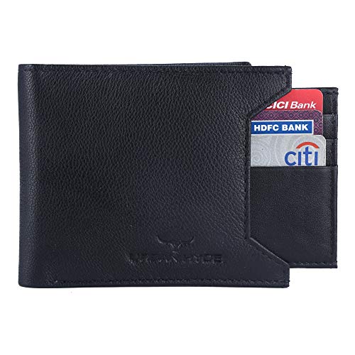 Image of URBAN HYDE Premium Genuine Leather Wallet and Belt Combo for Men | Leather Wallet & Belt Gift Set | Stylish Men's Leather Gift Combo for Birthday, Anniversary, Office & Daily Use | Black