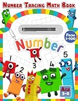Number Tracing Math Book: Activity Book For Kids Ages 3-6, Preschool Kindergaten Activities, Number Writing Practice Book 1 to 100, Practice Count, Simple Writing And Increase Children's Thinking. B0BKS8GQY1 Book Cover