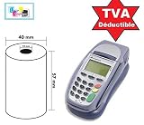 Bobina de tarjeta bancaria térmica 57 x 40 x 12 mm