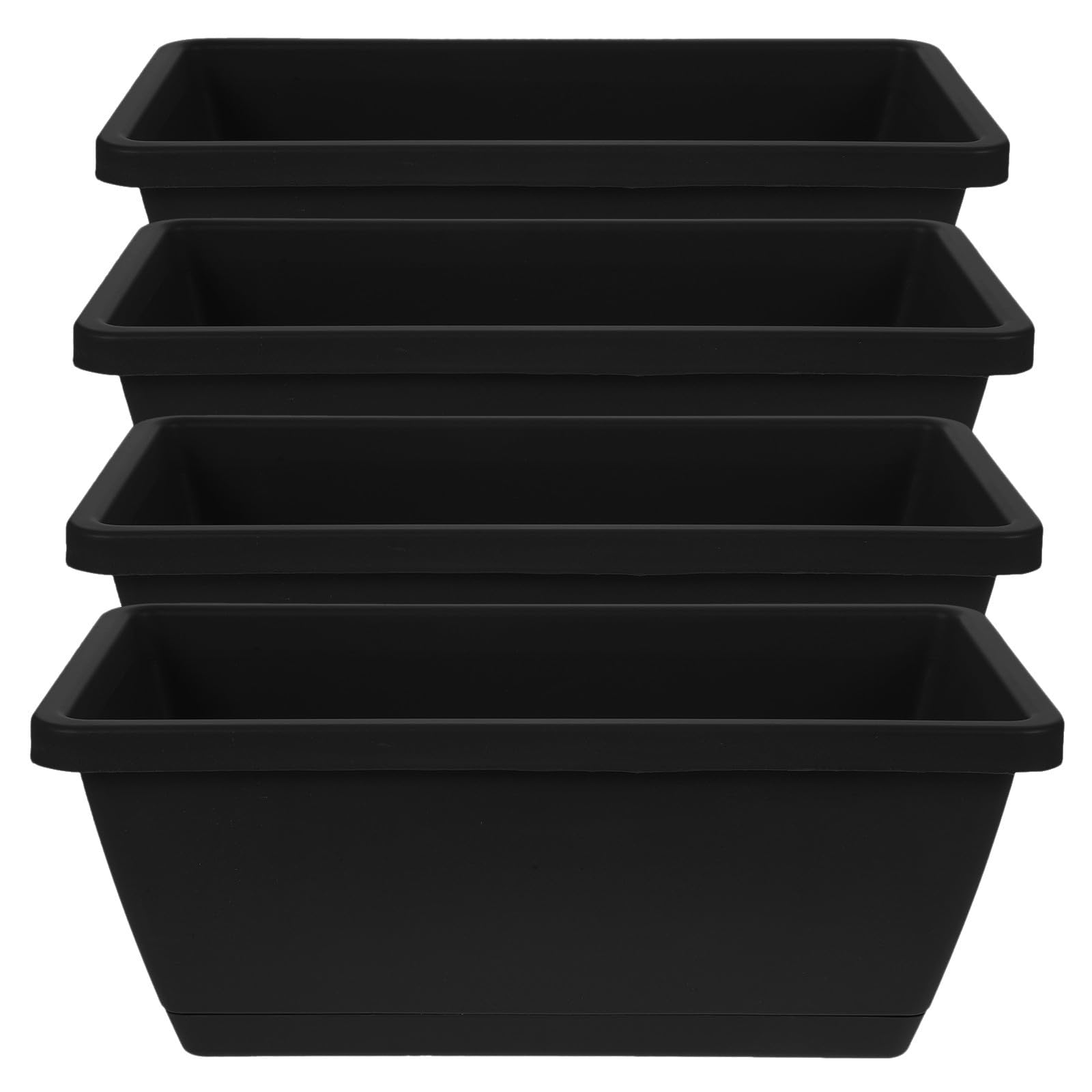 Pots de fleurs d'intérieur plastique noir oubliez l'arrosage quotidien avec ce réservoir