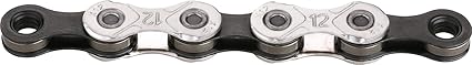 KMC X12 12 Speed Chain, Silver/Black, 126 Links