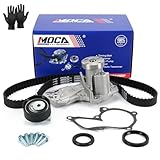 MOCA Timing Belt Kit Water Pump Fit 2013-2016 for Ford Escape 1.6L & 2011-2019 for Ford Fiesta 1.6L & 2014-2016 for Ford Transit Connect 1.6L (16 Valve)