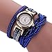Women's Watch Armband-Luxusfrauenrhinestone-Uhr-Goldquarz-Armbanduhr-Frauen-Kristallfrauenuhr