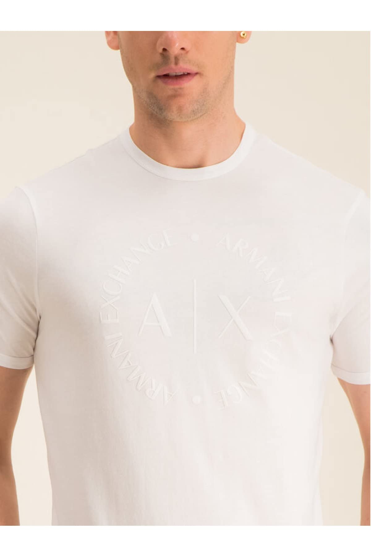 Armani Exchange Tee with Tone-on-Tone Logo T-shirt, Uomo