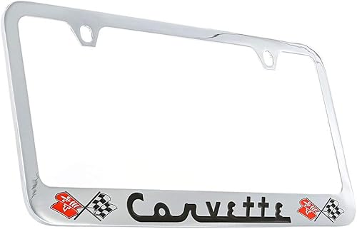 Chevrolet Corvette C1 - Marco de matrícula de metal cromado