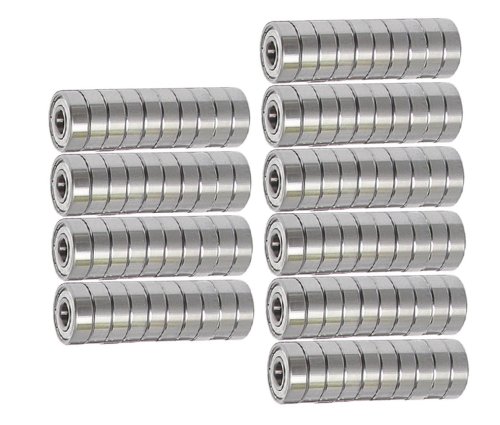 BC Precision 608-ZZ Skateboard Bearing, 8x22x7, Shielded (Pack of 100)