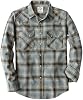 Camisa de Franela Dubinik de 6 oz para Hombre, Estilo Western, Manga Larga, Algodón con Botones a Presión Tipo Vaquero 2