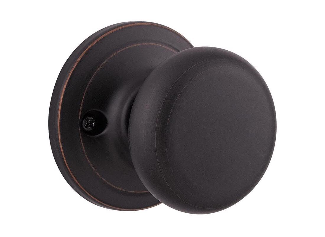 Kwikset 788j 11P Bouton de serrure Juno bronze factice pour porte d'intérieur