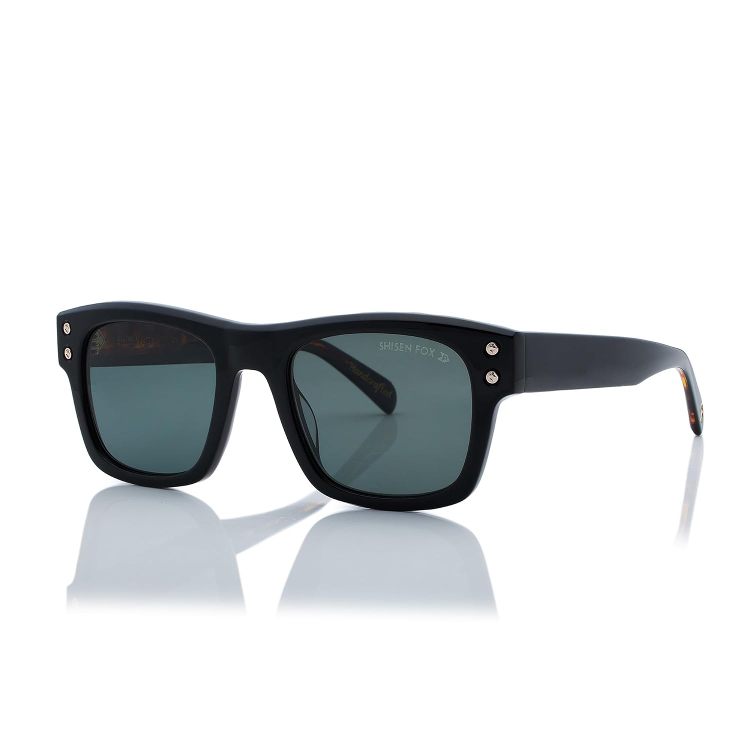 Shisen Fox Naruto Polarized Sun Sunglasses | Stylish Rectangular Acetate Frames | Polarized Lenses | 100% UV Protection Eyewear | Luxury Unisex Spectacles for Men & Women