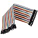 LANDZO 120pcs 20CM Multicolored 40pin Male to Female, 40pin Male to Male, 40pin Female to Female Breadboard Jumper Wires Ribbon Cables Kit for Raspberry pi and Arduino