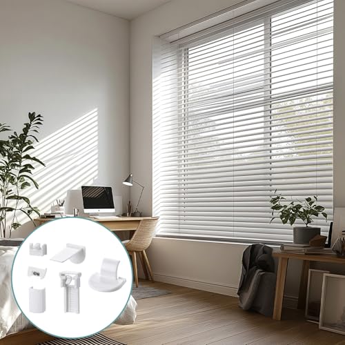 4 Kit 24 Stück Plissee Klemmträger Set Universelle Klemmfix Halterung Ohne Bohren Ideal Für Reparatur Und Austausch Von Plissee Zubehör Für Fenster Und Türen