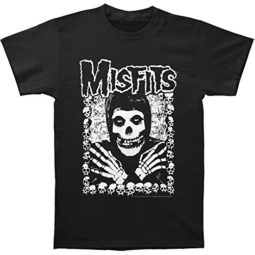 El Misfits Quiero su Calaveras Adulto tee Negro