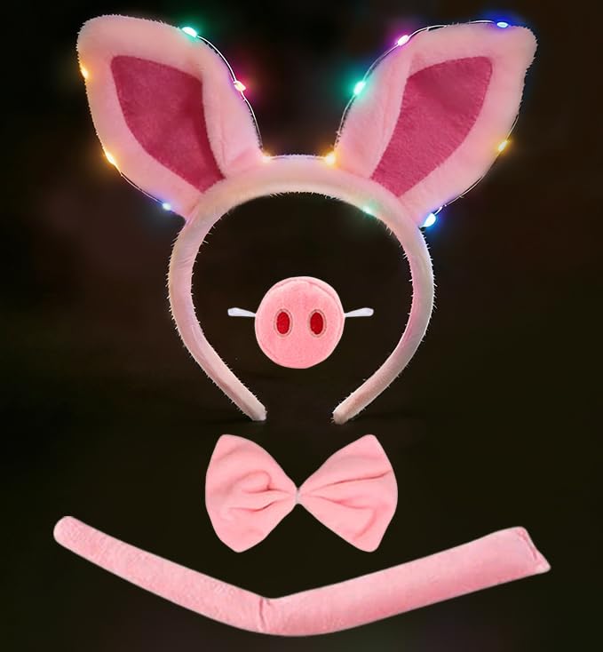【Materiale di Alta Qualità e Comodo】Realizzato in morbido peluche, delicato sulla pelle. La fascetta per il costume da animale e tutte le parti sono piacevoli da indossare e si sentono bene anche dopo ore