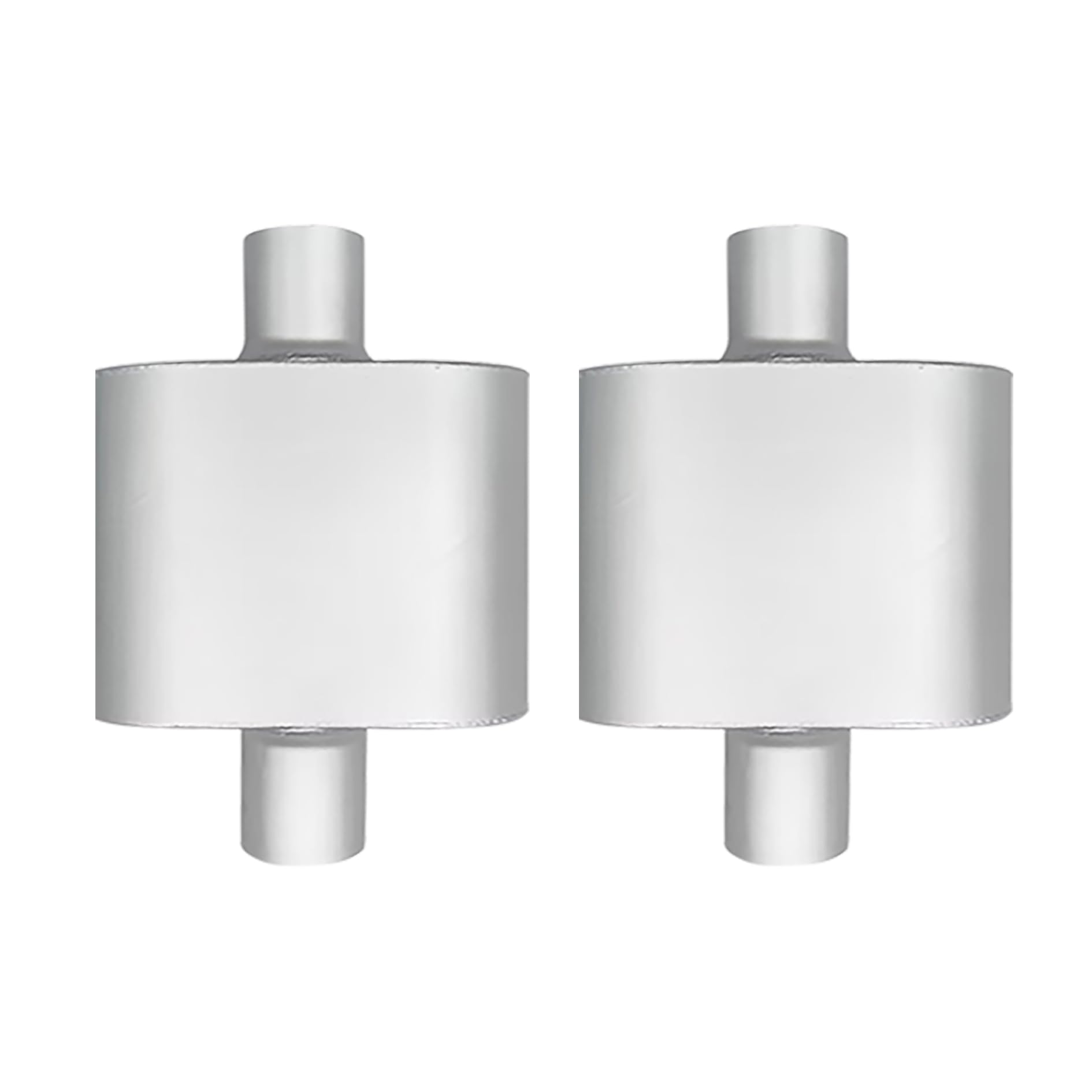 Performance Universal Aluminized Steel Single Chamber Muffler 2-Pack