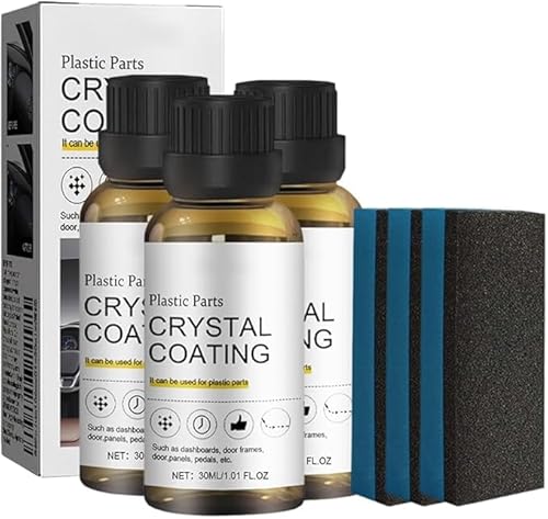 ホイールコーティング剤 2025年新モデル洗車用品 車の樹脂パーツ用コーティング剤 プラスチックリストア 撥水、艶出し、保護ホイールクリーナー (2) (3本)