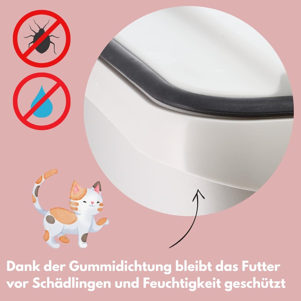 GarPet 2er Set Futtertonne Luftdicht mit Deckel Futtertonne Pferd Hund Hundefutter Aufbewahrung Hundefutter Box Trockenfutter Aufbewahrung Futterbox 54 L