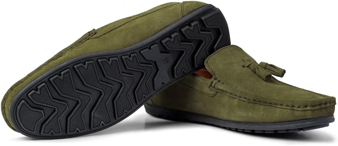 Ducavelli Fransen Hakiki Deri Erkek Günlük Ayakkabı, Loafer Ayakkabı, Hafif Ayakkabı, Püsküllü Loafer, Süet Ayakkabı
