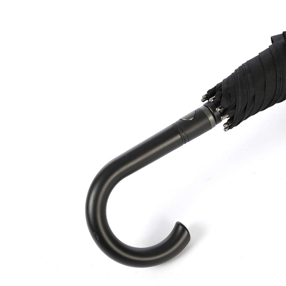 Umbrella Paraguas, Apertura/Cierre Automático, Paraguas De Viaje Impermeable, Luz Ergonómica Y Paraguas Portátil, Funda Protectora Portátil Y Asa Antideslizante, Negro