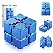 Produktbild Funxim Infinity Cube, Unendlicher Würfel Spielzeug, Magic Unendlicher Flip Würfel Dekompression Spielzeug, Tötungs Zeit Zappeln Spielwaren Stressabbau Würfel (Blau)