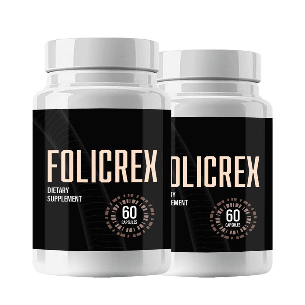 nutradash Folicrex Capsules - Folicrex - Folicrex Hair Growth (120 Capsules - 2 Month Supply)
